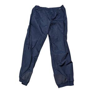 Columbia Mens XL Navy Blue Nylon Windbreaker Rain Pants Elastic Waist Outdoor